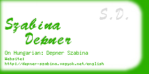 szabina depner business card